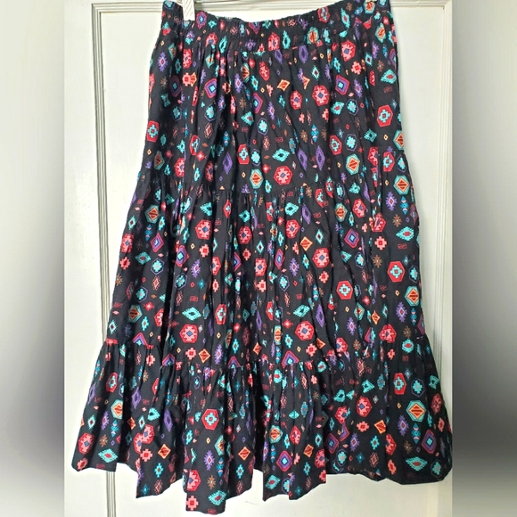 Vintage Roper Ruffled Aztec Skirt ππ€ π - Picture 1 of 4